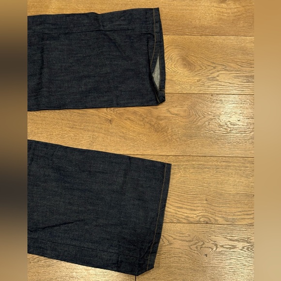 Women’s Levi’s Premium W25 L34 Classic Dark Blue Ribcage Wide Leg Jeans - Picture 8 of 16